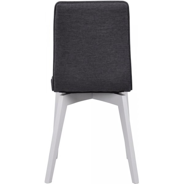 Aniyah stol - M�rk gr�/hvit lakk