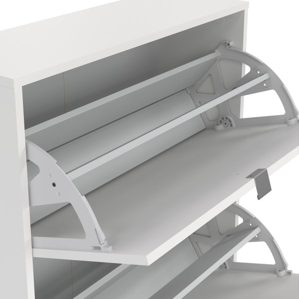 Skoskap med tre d�rer - Hvit