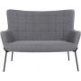Glasgow 2-seters sofa - Gr / svart