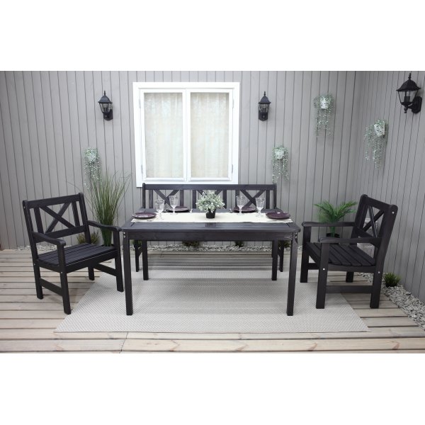 Sofagruppe Europe - Klassisk sort + Tekstilrens for møbler Sofagruppe Europe - Klassisk sort + Tekstilrens for møbler