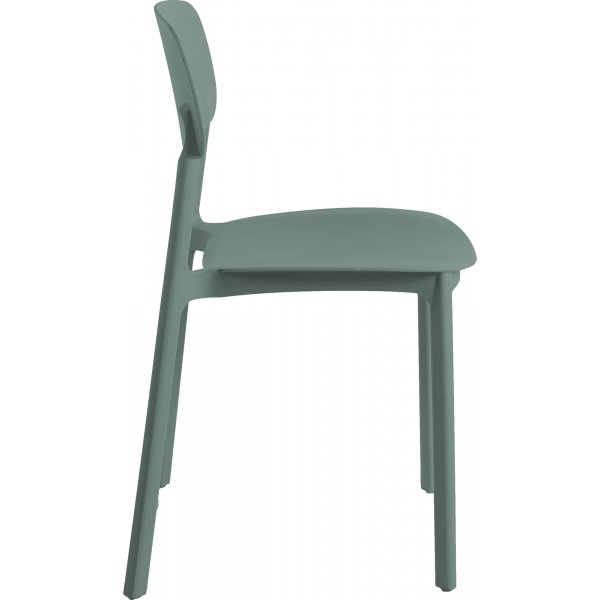 Archimedes stablebar spisestuestol - Stol i grønn plast Archimedes stablebar spisestuestol - Stol i grønn plast