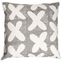 Putetrekk Bomull 60X60 Gråhvit kors - Olsson & Jensen Putetrekk Bomull 60X60 Gråhvit kors - Olsson & Jensen