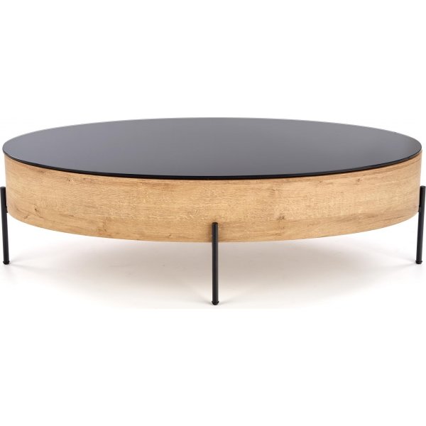 Raluca salongbord 120x 60 cm - Eik/sort Raluca salongbord 120x 60 cm - Eik/sort