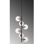 Fasettert taklampe 10480 - Sort/antikk