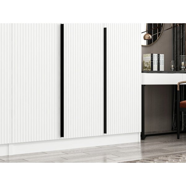 Cikani garderobeskap 270x52x210 cm, variant B - Hvit Cikani garderobeskap 270x52x210 cm, variant B - Hvit