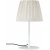 Agnar bordlampe for utendrs bruk med plissert skjerm - Beige/hvit - 57 cm