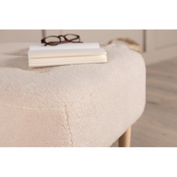 Salina puff - Hvit fleece