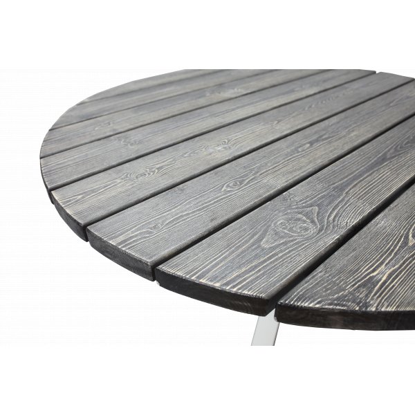 Scottsdale rundt spisebord 112 cm -Grlasert/hvit