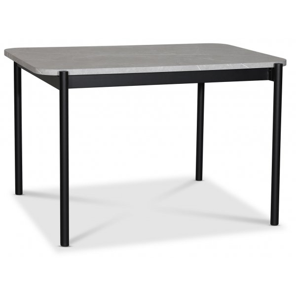 Wayne spisebord 120x80 cm - Lys marmorfolie