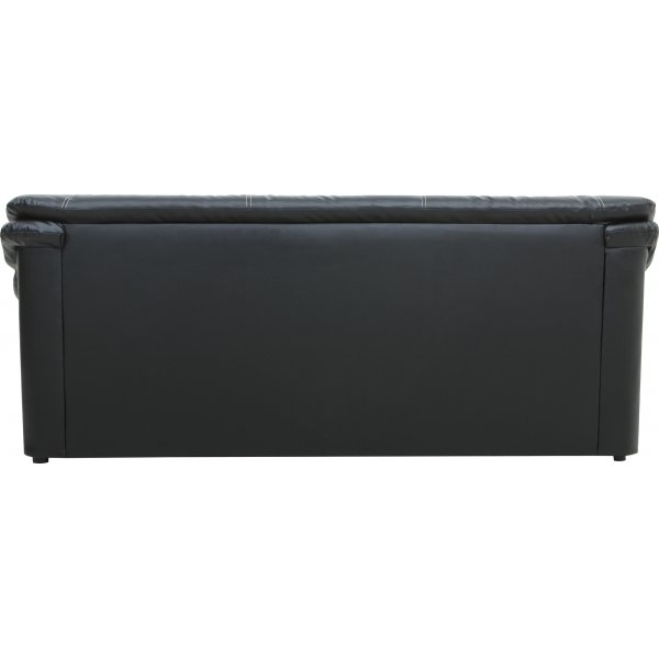 Sofa i svart PVC 3-seter - Dominic Sofa i svart PVC 3-seter - Dominic