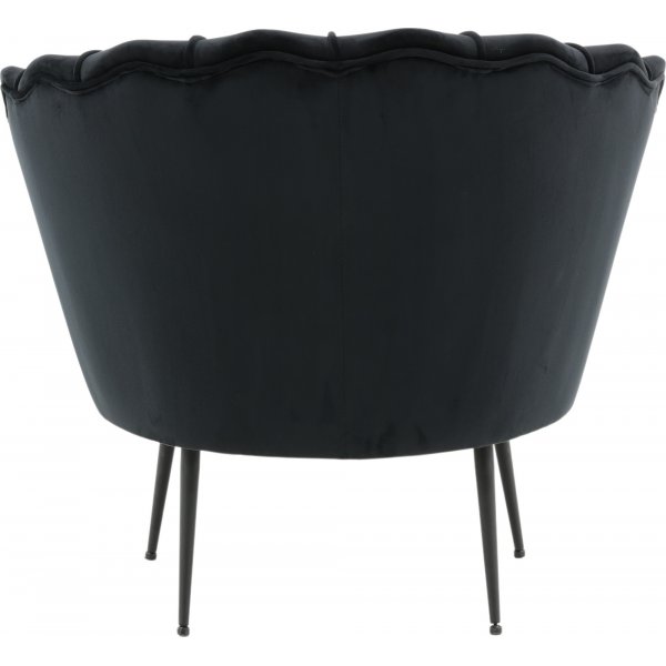 Ballini lenestol - Svart fløyel Ballini lenestol - Svart fløyel