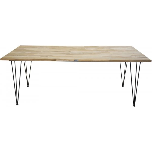 Spisebord Annelie 200 cm - Svart / Naturtre