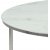 Alisma salongbord 80 cm - Hvit marmor/krom
