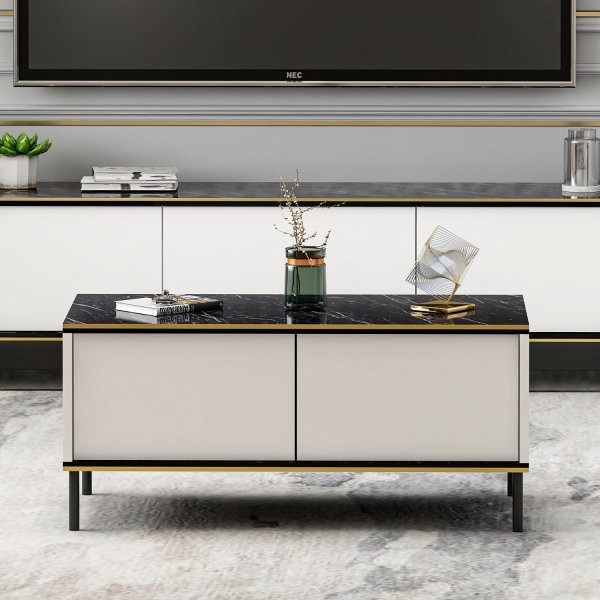 Emmi salongbord Hvit - 90 x 45 cm Emmi salongbord Hvit - 90 x 45 cm