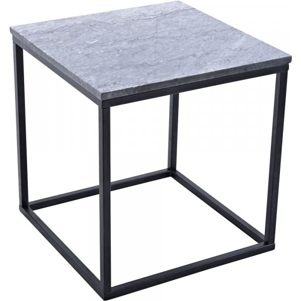 Accent sofabord 50 - Gr marmor/svart understell