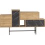 Hermes skjenk - Tre/sort marmor