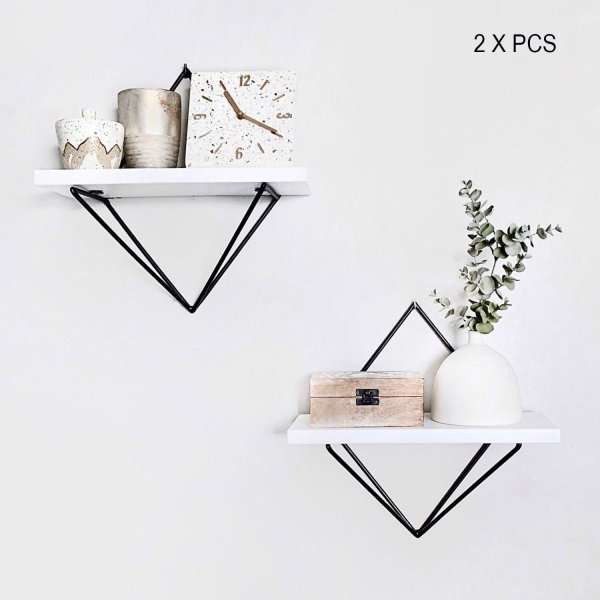 Walter vegghylle 47 - Hvit/svart Walter vegghylle 47 - Hvit/svart