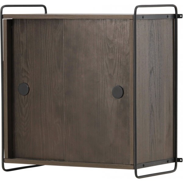 Paris veggskap 68 x 60 cm - Sort/Mocca Paris veggskap 68 x 60 cm - Sort/Mocca