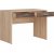 Nepo Plus skrivebord med 2 skuffer 100 x 59 cm - Lys eik/mrk eik