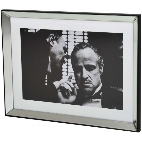 Maleri med speilramme - Godfather - 89x67 cm Maleri med speilramme - Godfather - 89x67 cm
