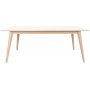 K�benhavn Spisebord - Hvit/Natur - 195/285x90