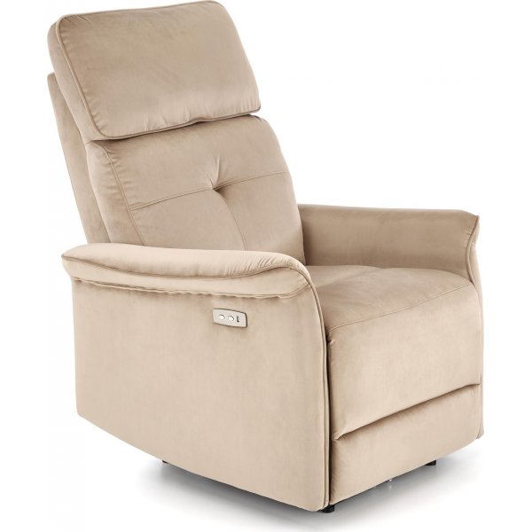 Semir elektrisk hvilestol med USB - beige fløyel Semir elektrisk hvilestol med USB - beige fløyel