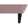 Felicia 3-seters sofa - Rosa (Flyel)