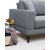 Lido 3-seters sofa - Mørkegrå