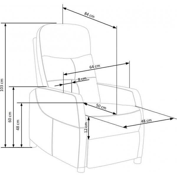 Gunvor lenestol - Mørk grå Gunvor lenestol - Mørk grå