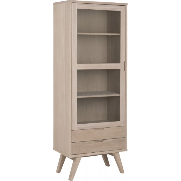 A-Line glassskap 190 cm - Hvit