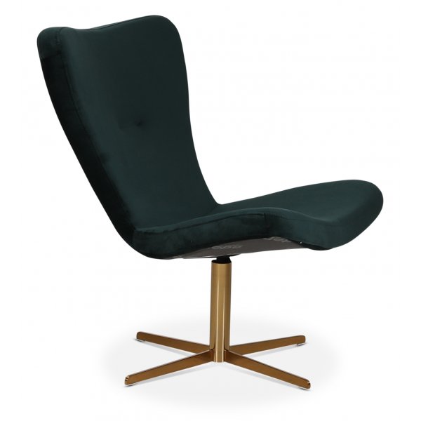 Spekeröd designer lenestol - Grønn (Fløyel) / Messing Spekeröd designer lenestol - Grønn (Fløyel) / Messing