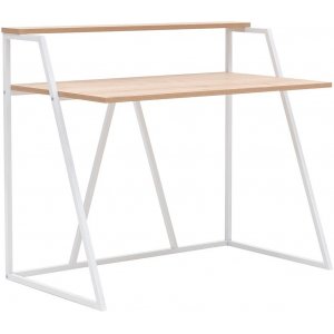 Lissa skrivebord 105 x 60 cm - Safir eik/hvit