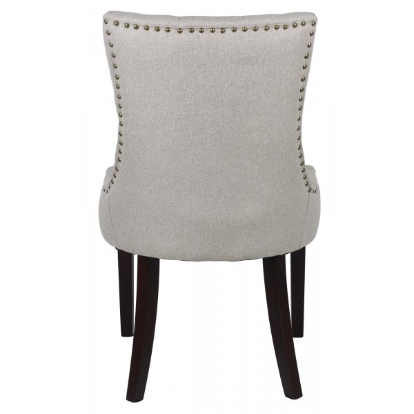 Victoria spisegruppe, ovalt spisebord 178 x 110 cm med 4 stk. Tuva stoler - Hvit / Brunbeiset + Flekkfjerner for mbler