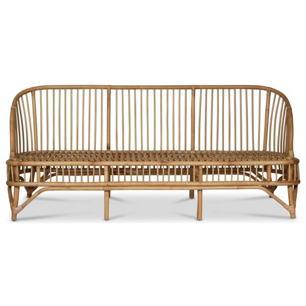 Baboo 3-seters sofa med puter - Rotting natur