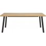 Mallow spisebord 190 cm - Eik/sort