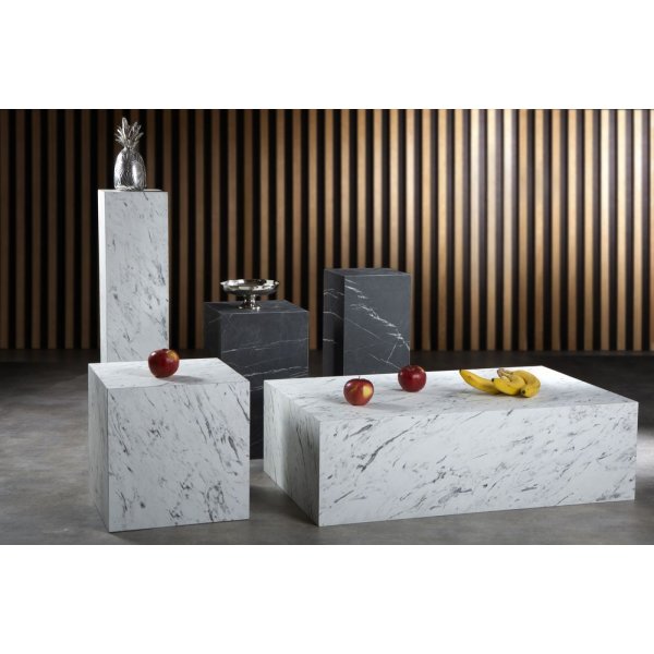 Stone sidebord - Hvit marmor (laminat) Stone sidebord - Hvit marmor (laminat)