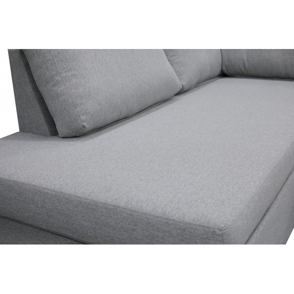 U-formet sofa med oppbevaring 367 cm gr + Tekstilrens for mbler