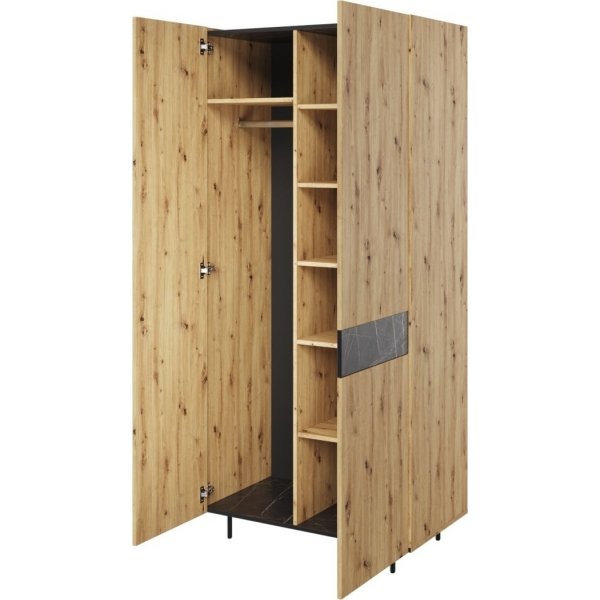 Marmo garderobeskap - Artisan eik