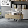 Iommi skrivebord 120x60 cm - Hvit/eik