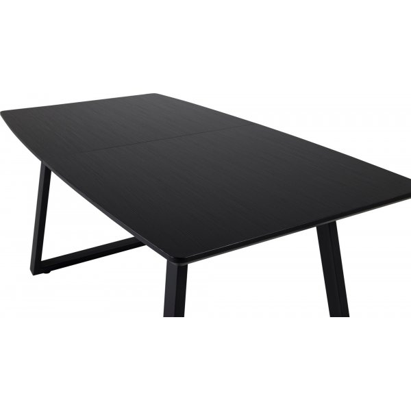 Hallsberg spisebord, 160-200 cm - Svart Hallsberg spisebord, 160-200 cm - Svart