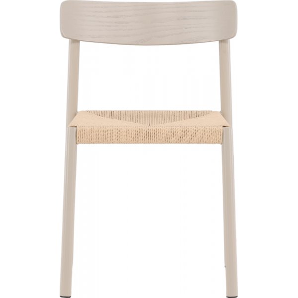 Spisestol med rottingsete - Greige Spisestol med rottingsete - Greige