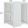 Romina sidebord - Hvit