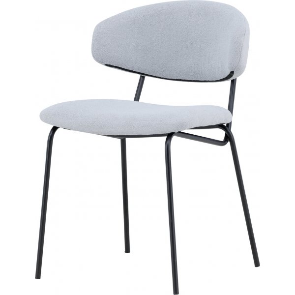 Chico spisestol - Blå bouclé Chico spisestol - Blå bouclé