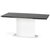 Leslie spisebord 160-250 cm - Hvit/sort