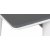 Sigma spisebord 130-166 x 80 cm - Antrasitt/hvit
