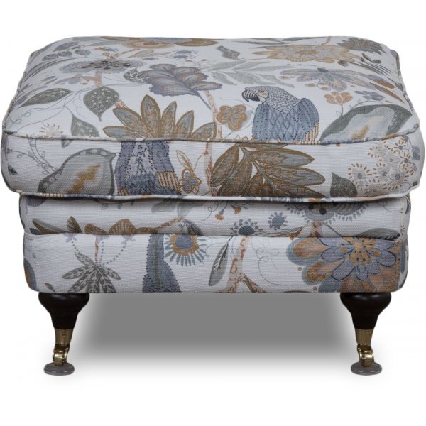Howard Spirit fotskammel i blomsterstoff - Eden Parrot White Howard Spirit fotskammel i blomsterstoff - Eden Parrot White