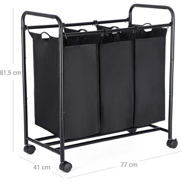 Elwira skittentøyskurv - Sort Elwira skittentøyskurv - Sort