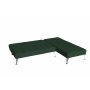 Sovesofa med divan i grnn flyel