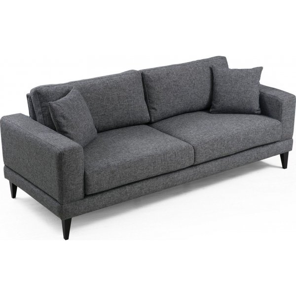 Lido 3-seters sofa - Mørkegrå Lido 3-seters sofa - Mørkegrå