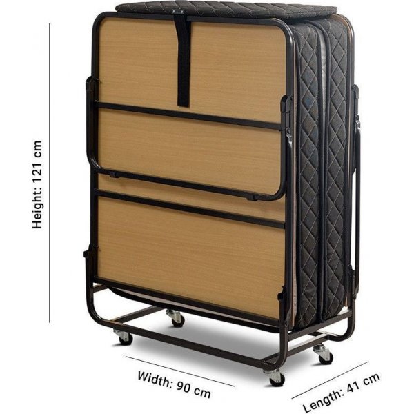 Katalan sammenleggbar seng - Hvit/svart Katalan sammenleggbar seng - Hvit/svart